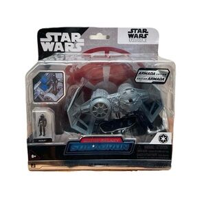 Star Wars Gray TIE Bomber with Pilot Figure